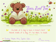 Tablet Screenshot of bearsreadtoo.com